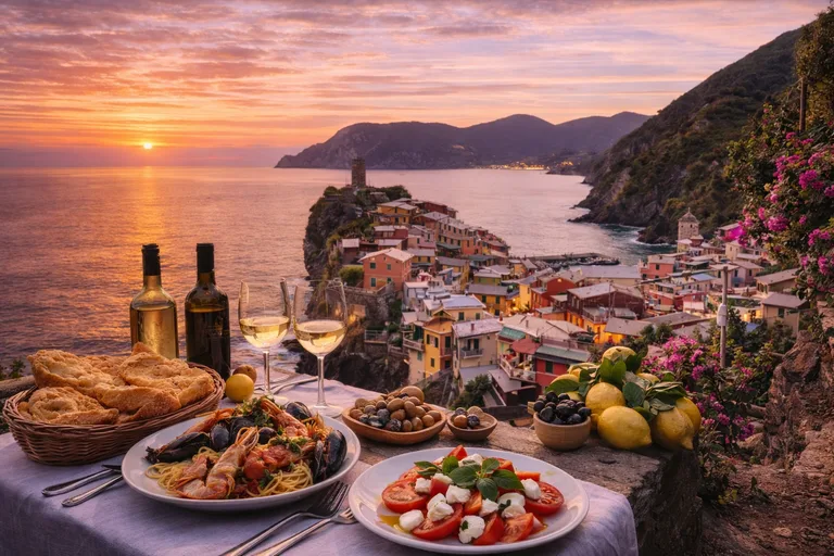 Cinque Terre - Ligurisk bord med udsigt