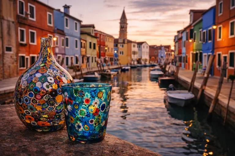 Venedig - Farverne i Burano eller glas fra Murano